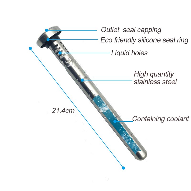 1 PC Magic Bier Koeler Rvs Whisky Bier Wijn Chiller voor Bar Keuken Sap Drank Koeling Staaf Ijs Stok bar