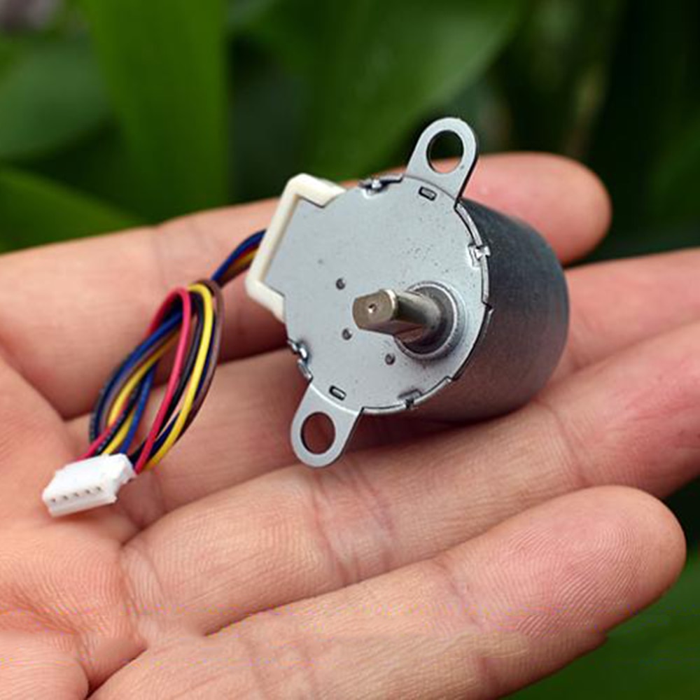 Mini 4 Phase 5 Wire Electric Stepping Gear Motor Speed Reducer Tiny 24BYJ DC 12V Stepper Geard Motor DIY Crystal Ball Robot