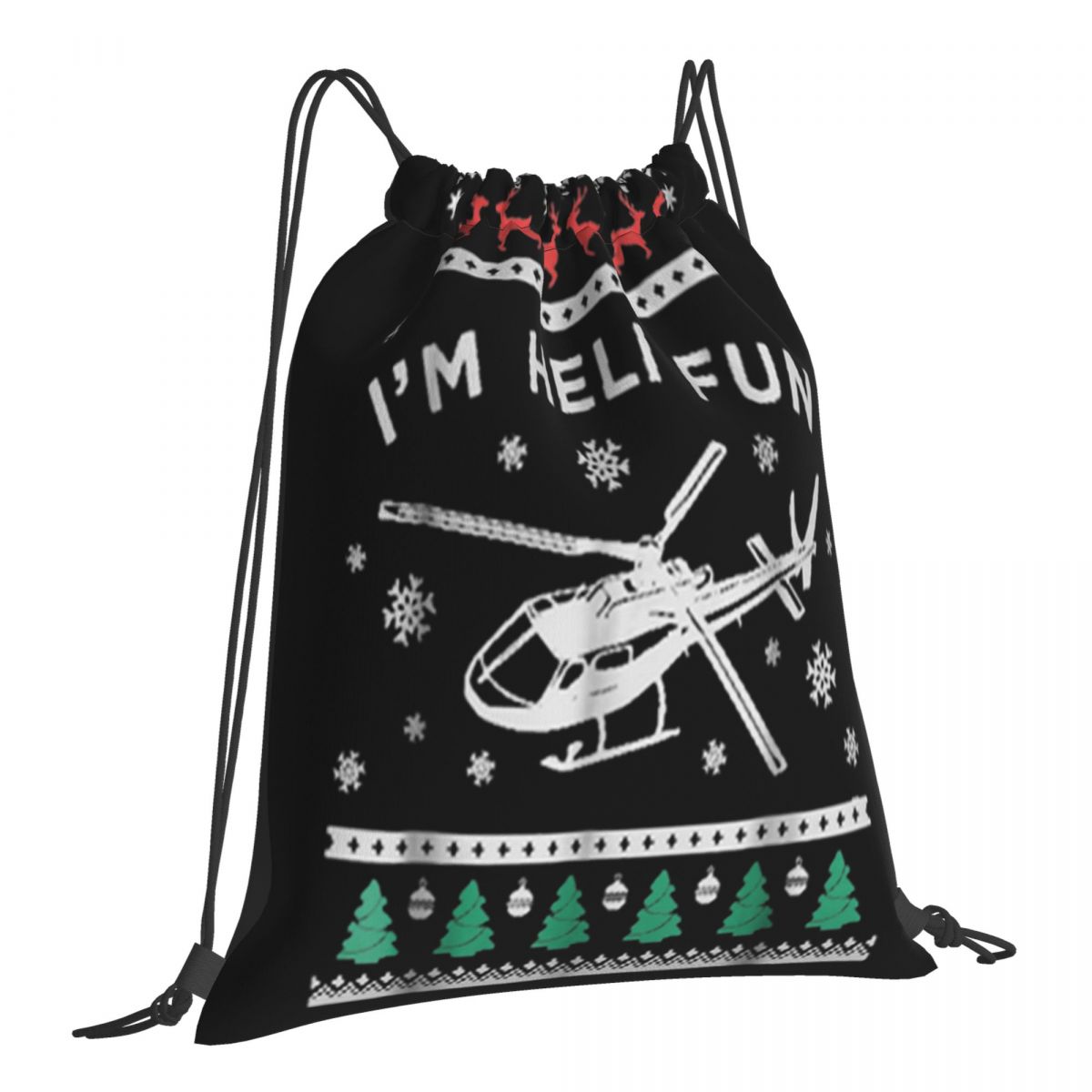 Pretty Helicopter Ugly Christmas Heli Pilot Dj Latest Brand Youth Middle Aged Cheap Bags Backpack Bag