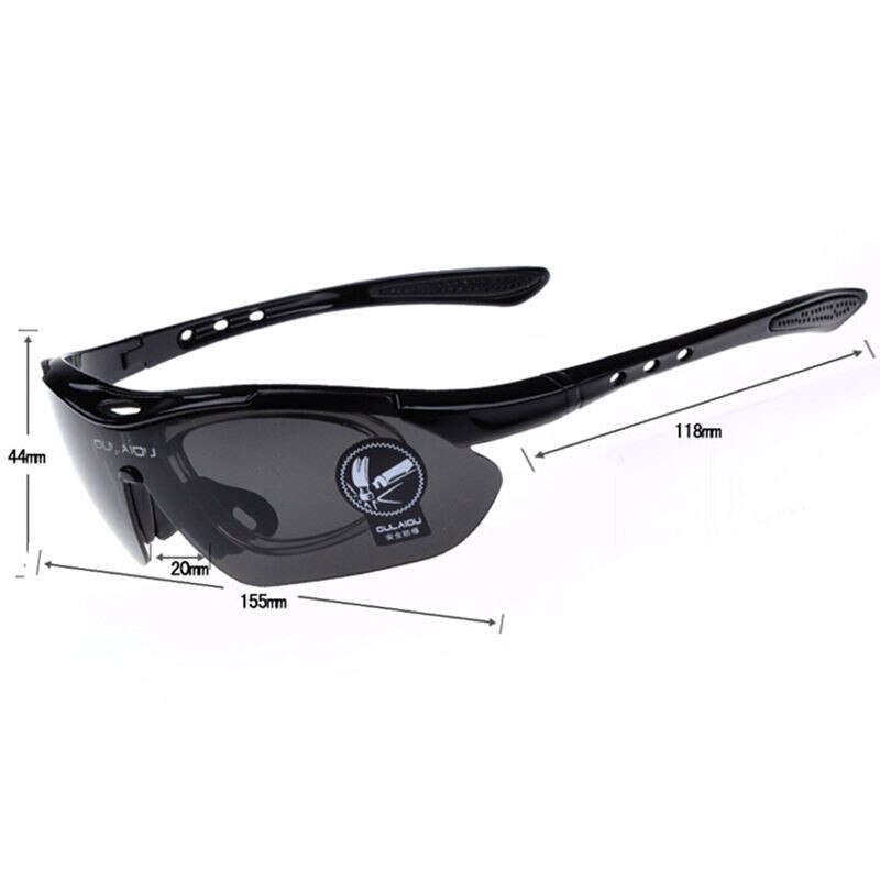 Fiets sport wielrennen autorijden zonnebril  uv400 5 lens vervanging bril bril anti-reflectie