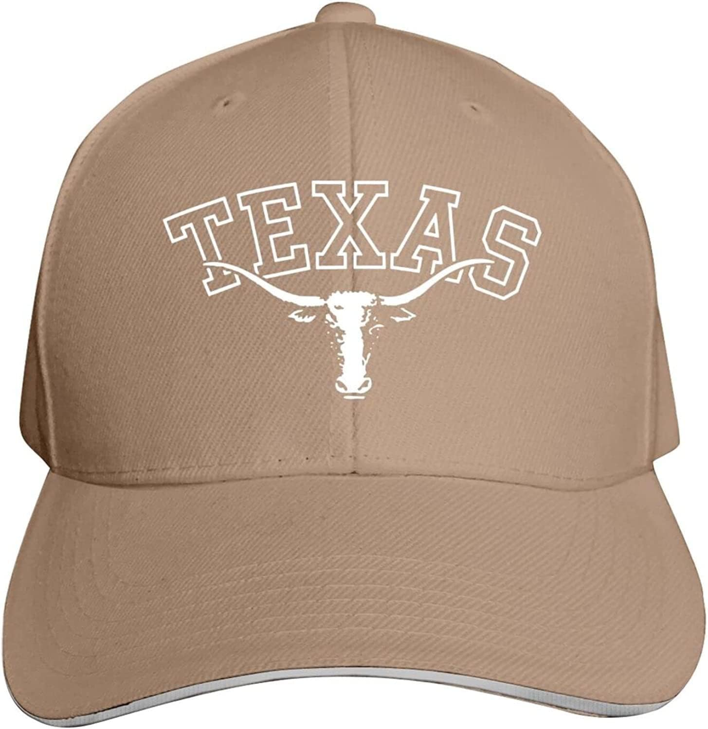 Texas Longhorn Lone Star State Texas Strong Hat Baseball Cap Duck Tongue Cap Outdoor Cap Black Unisex Adjustable: Dark Khaki