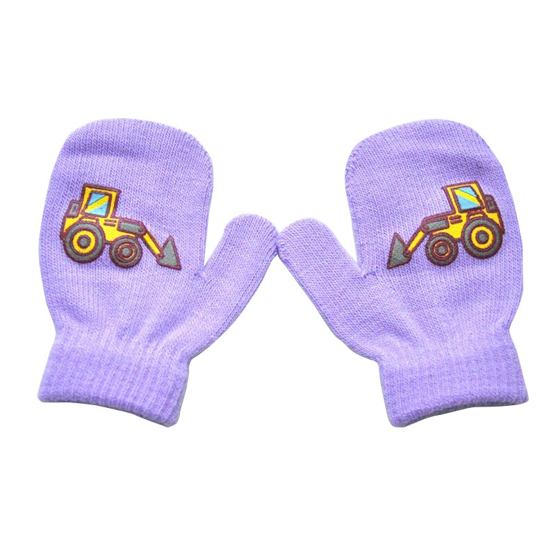 Balleenshiny Kleine Bouw Voertuig Patroon Kinderen Warme Handschoenen Kids Winter Handschoenen Wanten Kinderen Peuter Handschoenen: T4