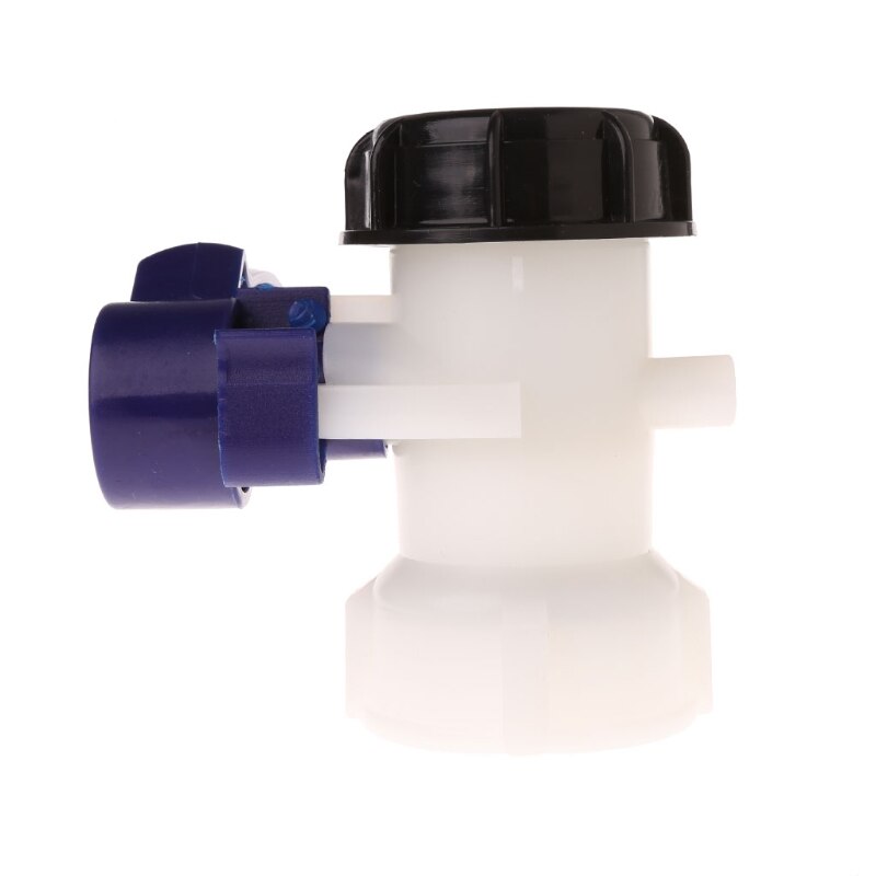 IBC Tote Tank Butterfly Valve Drain Adapter 2.44" Coarse Thread