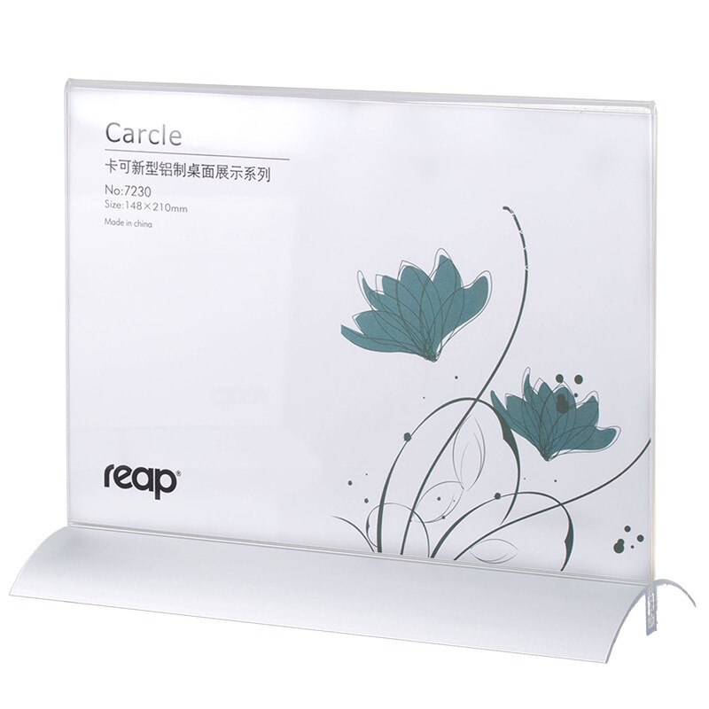 5- pakke høst carcle akryl t-form skrivebord skilt holder kort display stativ bord meny service etikett kontor club business restaurant: 5230 210 x 148mm
