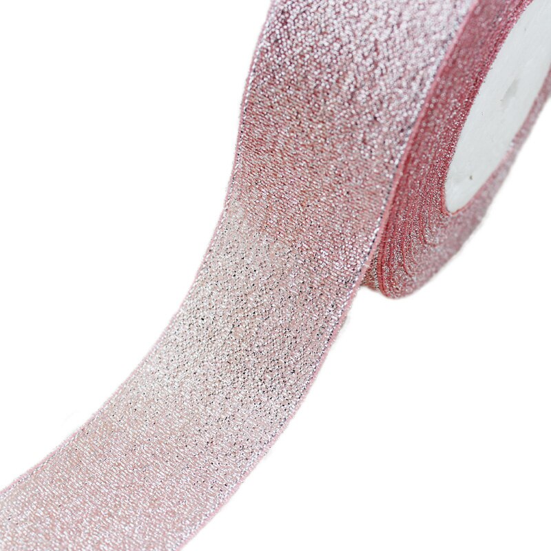 (25 Yards/Roll) luxe Orange Metallic Shiny Lint Kerst Linten (6/10/20/25/40Mm)
