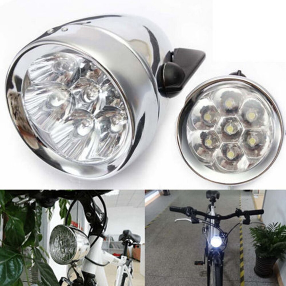 Cykel forlygte cykel forlygte 3 led vintage retro klassisk lampe natridning