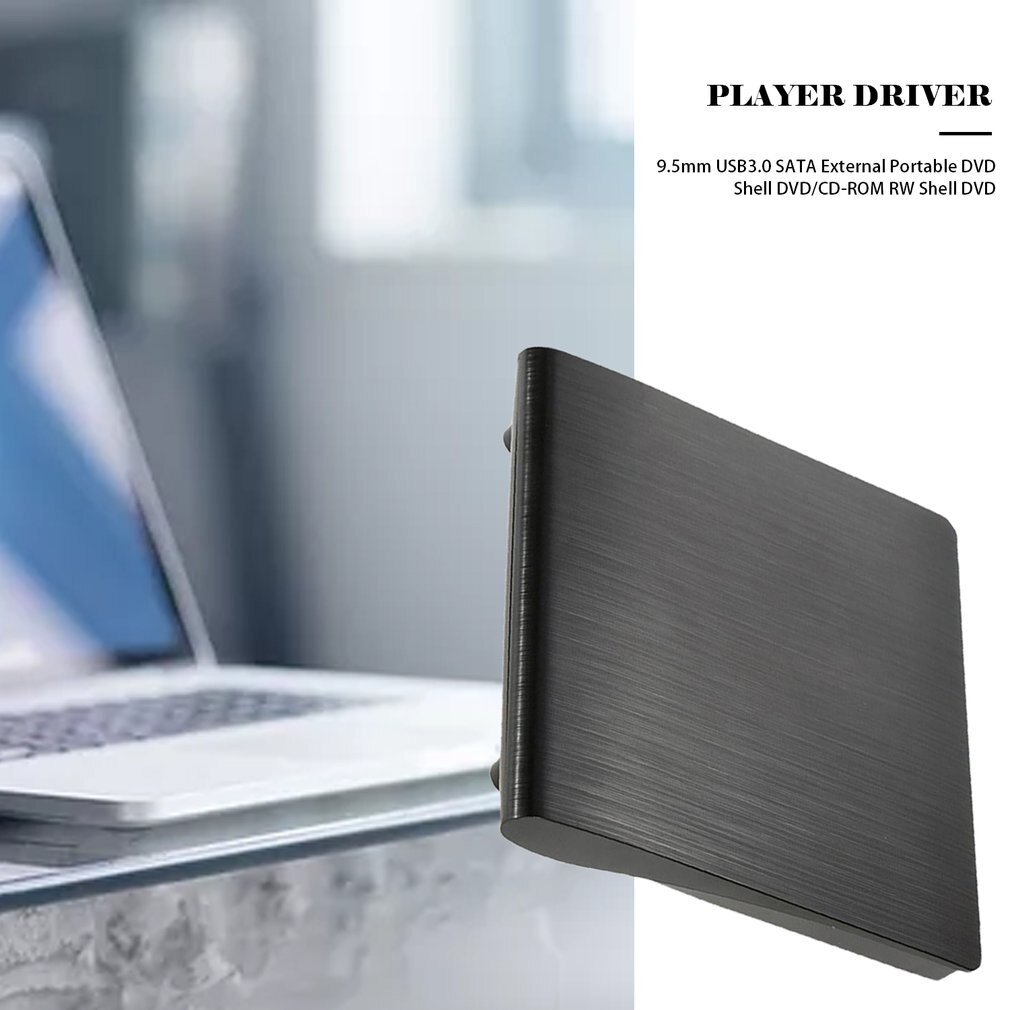 9.5mm USB 3.0 SATA Optical Drive Case Kit External Mobile Enclosure DVD/CD-ROM Case For Laptop Without Optical Drive