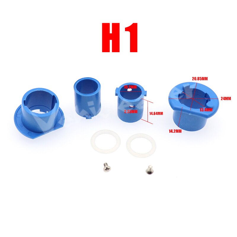 2 buc. adaptor de bază pentru bec pentru faruri cu led pentru mașină, suport de reținere 880 / 9006-hb4 / 9005-hb3 / h11 / h7 / h4-hb2 / h3 / h1: H1