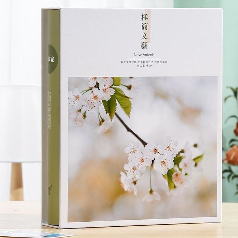 5-Inch Minimalist Photo Albums 200Pcs Large Capacity Interstitial Family Photo Album Children Growth Album Plastic Photo Album: color 16