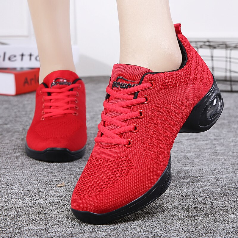 Zapatillas transpirables de Jazz Hip Hop para mujer, zapatillas deportivas de baile con características, zapatillas de baile modernas blancas y negras para niñas, zapatos de práctica, suela suave