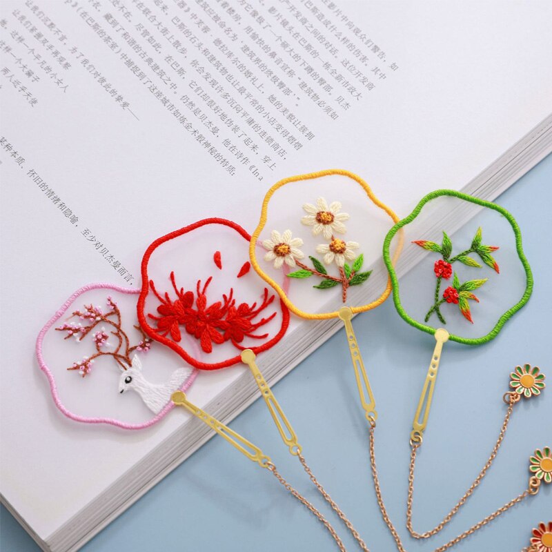 Chinese DIY Panda Embroidery Kit of Bookmark Handmade Needlework Cross Stitch Sewing Craft Unfinished Kit Home Decor