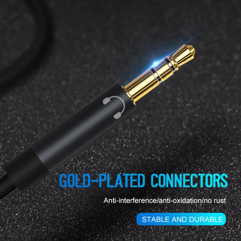 3.5mm Jack Microphone Headset Audio Splitter Cable Female To 2 Male Headphone Mic Aux Extension Cables For Phone Computer Cabo