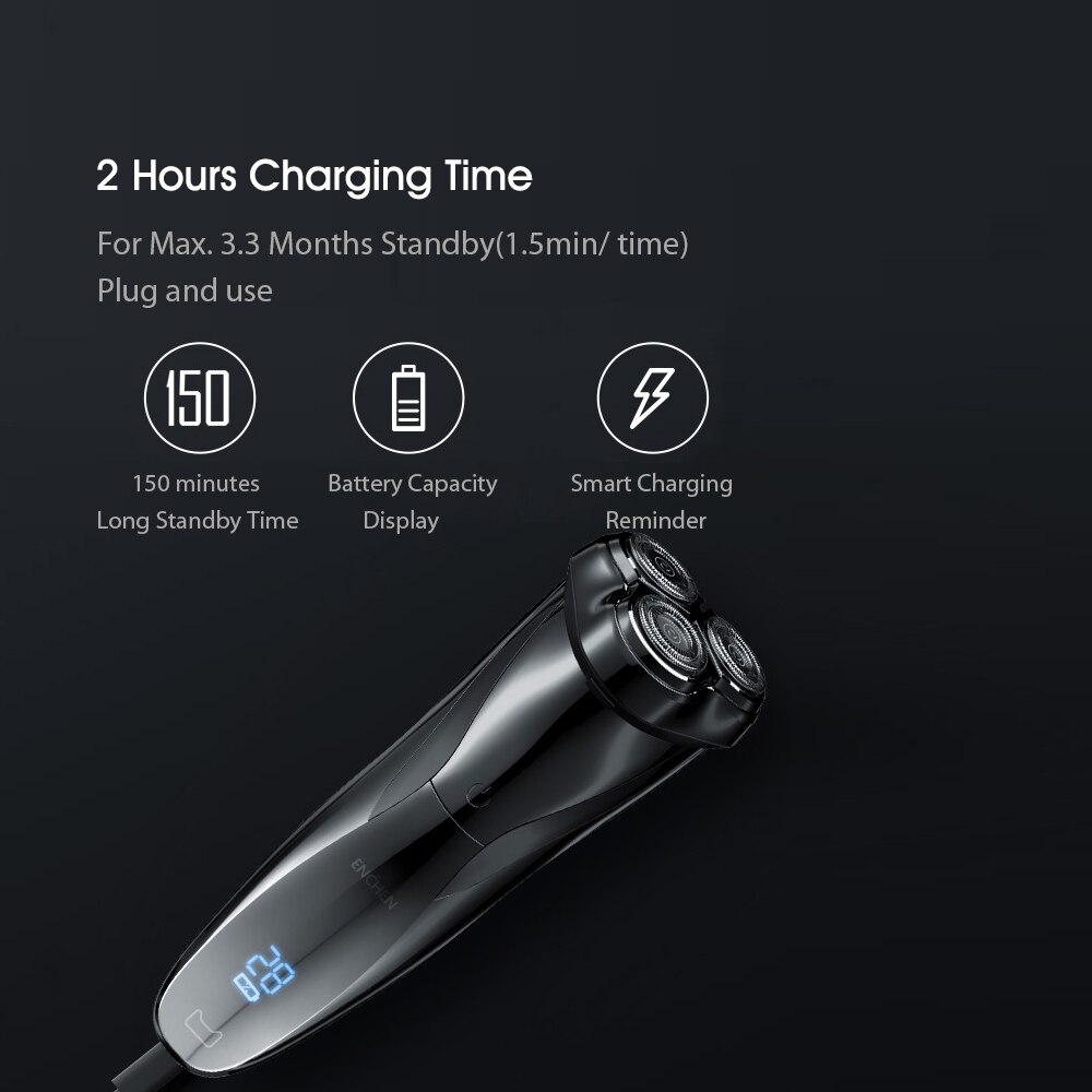 ENCHEN Blackstone 3 électrique hommes barbe rasoir rasoir IPX7 étanche