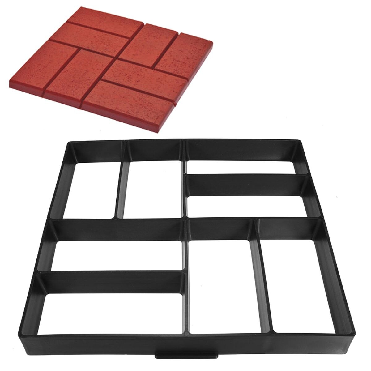 Manually DIY Reusable Concrete Paving Mold Concrete Molds Path Maker Cement Brick Garden Floor Stone Road Pave Pavement Mold