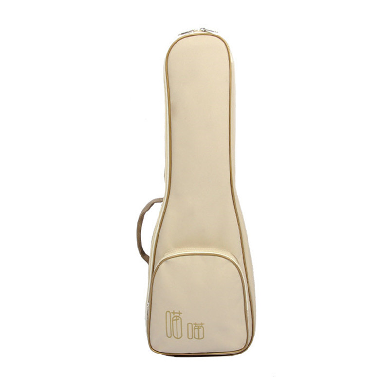 21 " 23 " 26 '' ukulele instrumentposer ukelele taske med taske og etuier med enkelt skulderrem: Beige 23 tommer