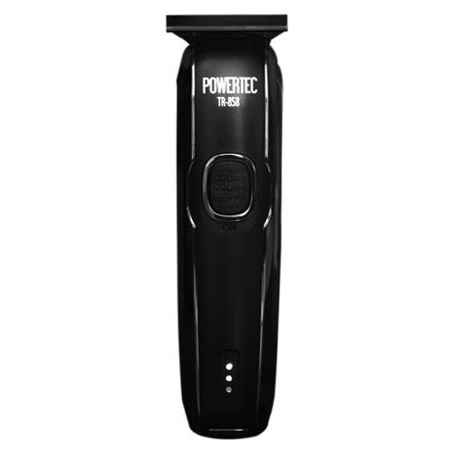 Powertec-máquina de afeitar para Barba y pelo recargable, tapa de titanio eléctrica, larga duración de carga, fácil de usar, En 858