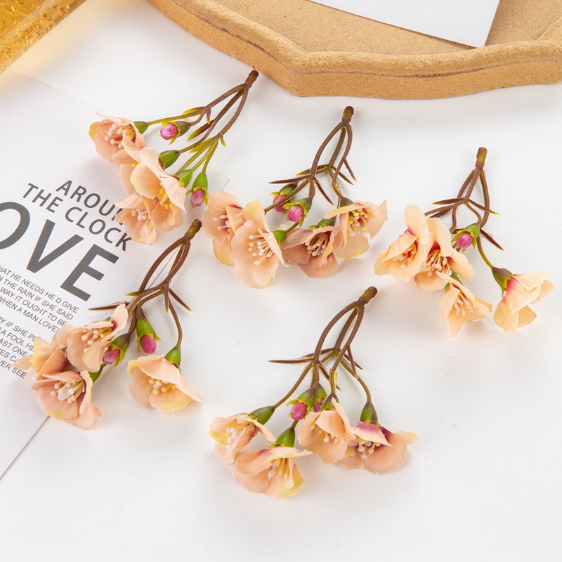 Künstliche Blumen Diy Festival Dekoration Kränze Heimat Zimmer Hochzeitsstrauß Diy Scrapbooking Brautaccessoires Ausverkauf Requisiten: S / Beige