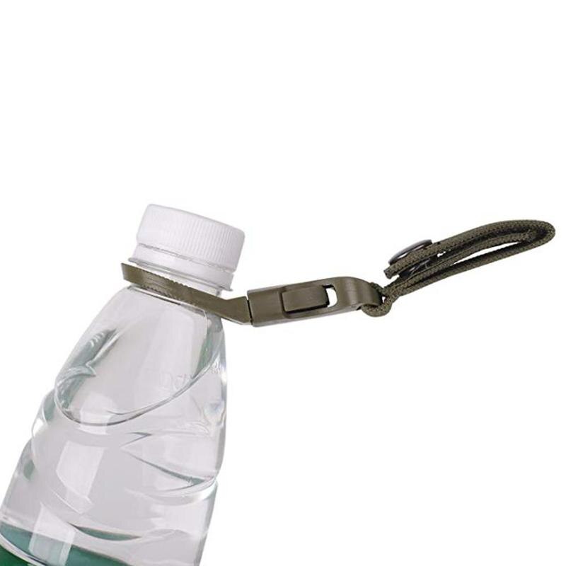 Plastic Hook Nylon Webbing Clip Cycling Water Bottle Chain Hiking Key Convenient Bottle Carabiner Water Hook Camping Holder A6E6