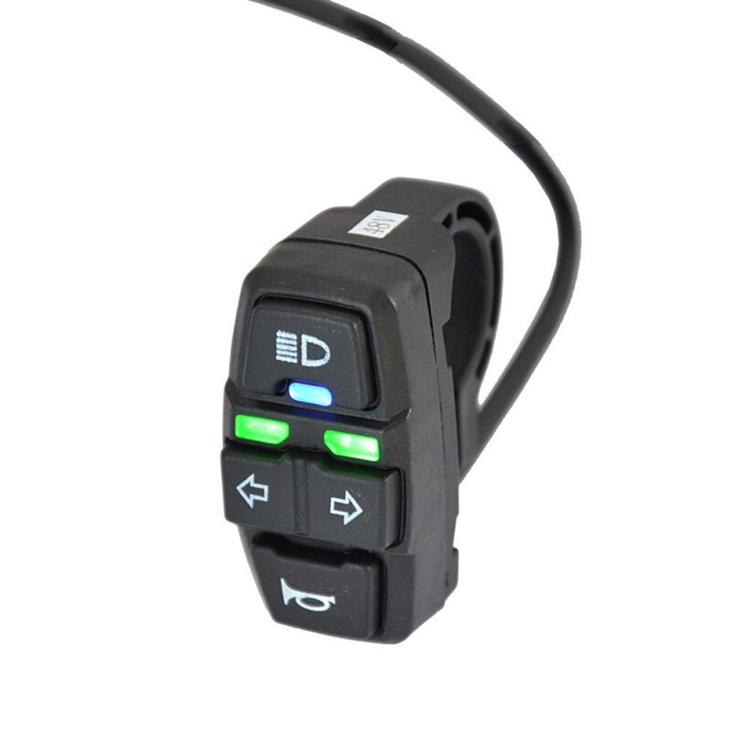 3 IN 1 Electric Vehicle Bike Switch Horns Scooters Electric Bike Left Right Turn Swicth with Lights Sign Bicycle Parts outdoor