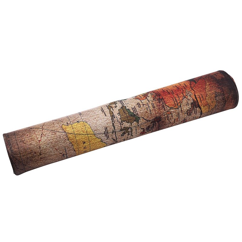 Alfombrilla de ratón del juego Mapa del viejo mundo teclado grande alfombrilla de escritorio de ordenador portátil marrón 90X40X0.2cm y 4 puertos USB 3,0 extensor divisor