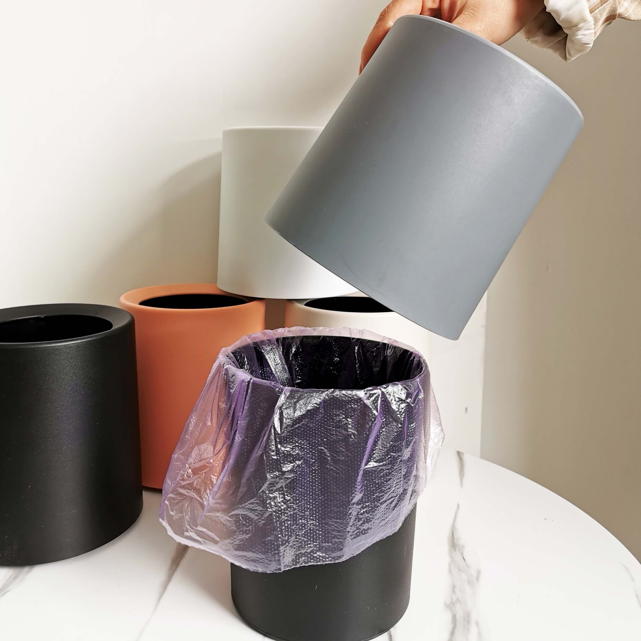 Simple Trash Can, Household Daily Necessities, Desktop Table, Cute Mini Uncovered Paper Basket, Bedroom Decoration