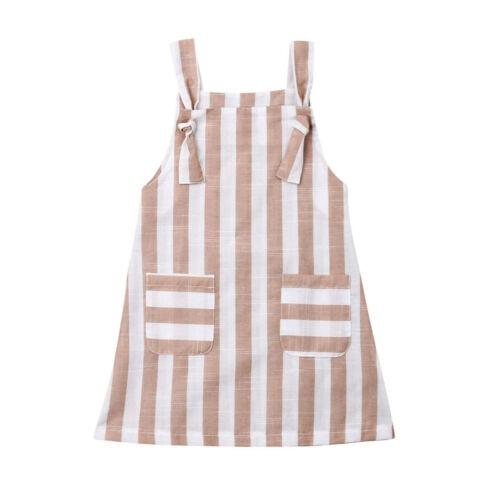 Summer Toddler Overalls Baby Suspender Pants Baby Boy Overalls Brown Girls Cute Overalls Pants For Kids stripe