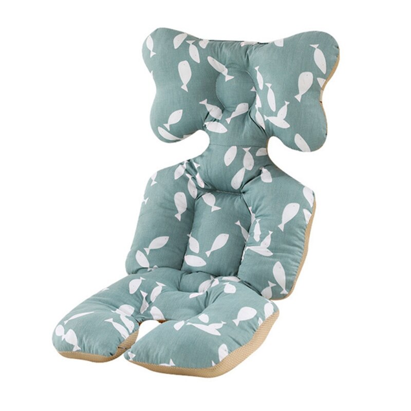 Doublure de siège de poussette universelle pour bébé, tapis en coton, matelas de couchage , Support de tête, oreiller, poussette pour bébé, chaise haute Cu: 1