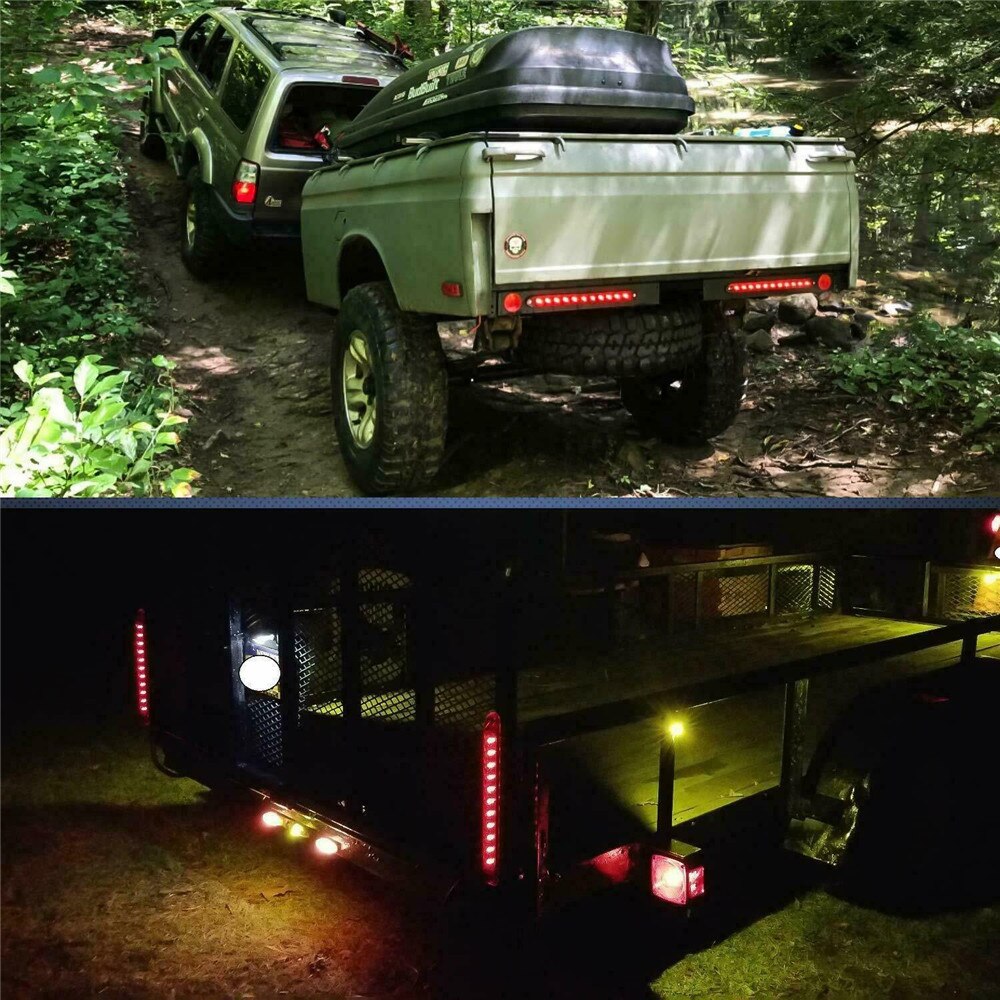 1 stk bremselys led bar trailer lys 11 led lys 12 v led baglygter stop signal baglygter til trailer