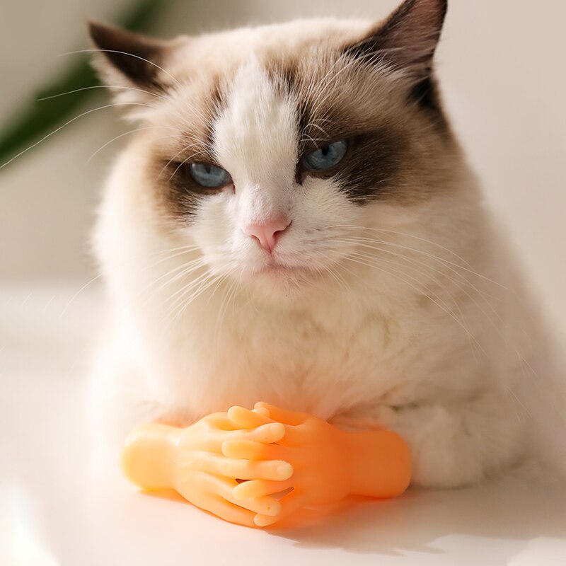 KIMPETS-guantes de masaje para gatos, productos para mascotas, pequeños dedos, cabeza de masaje, juguetes para gatos, pequeñas manos, para peine de gato
