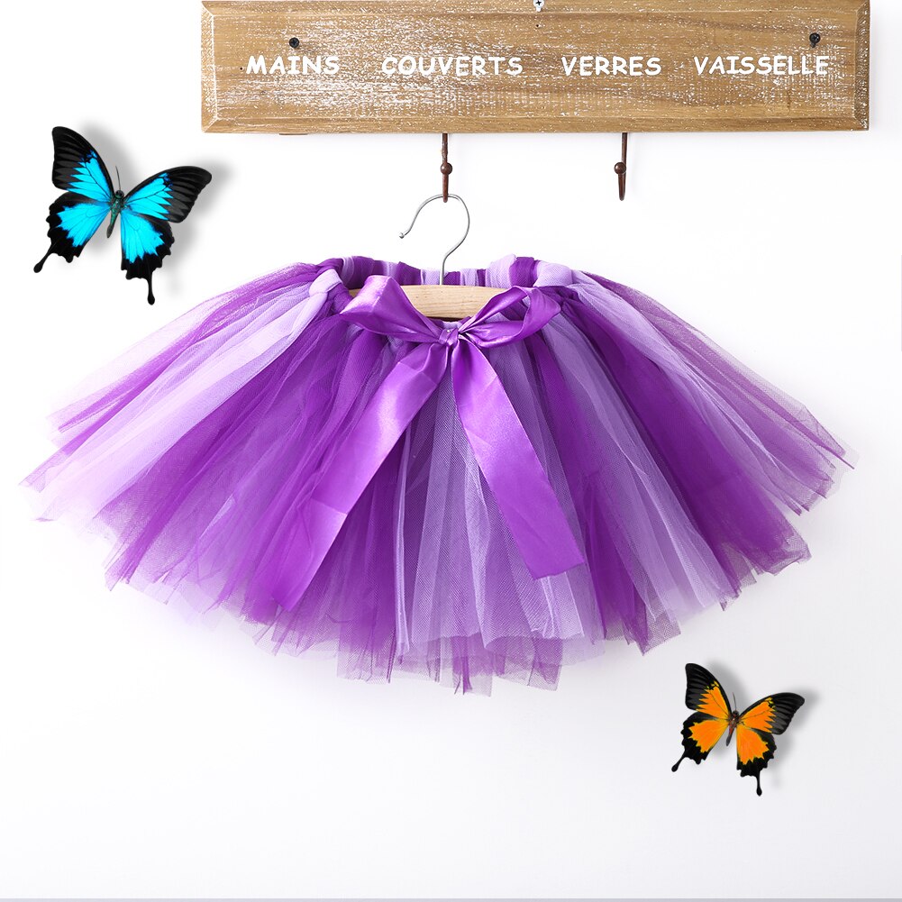 2T kids girl coloful glitter dance tutu skirt sequin with 3 layers tulle tutu toddler girl chiffon pettiskrit ball gown skirt: type 8 / 2T