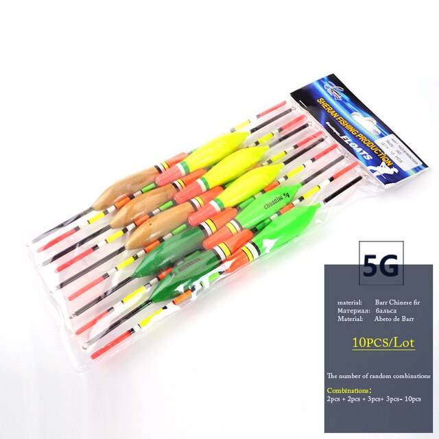 Vis Koning Vissen Vlotter Karpervissen Accessoires 10 Stk/set 2G 3G 4G 5G Dobbers For A Vissen flotteur De Peche Drijvende Pesca: 565-5g