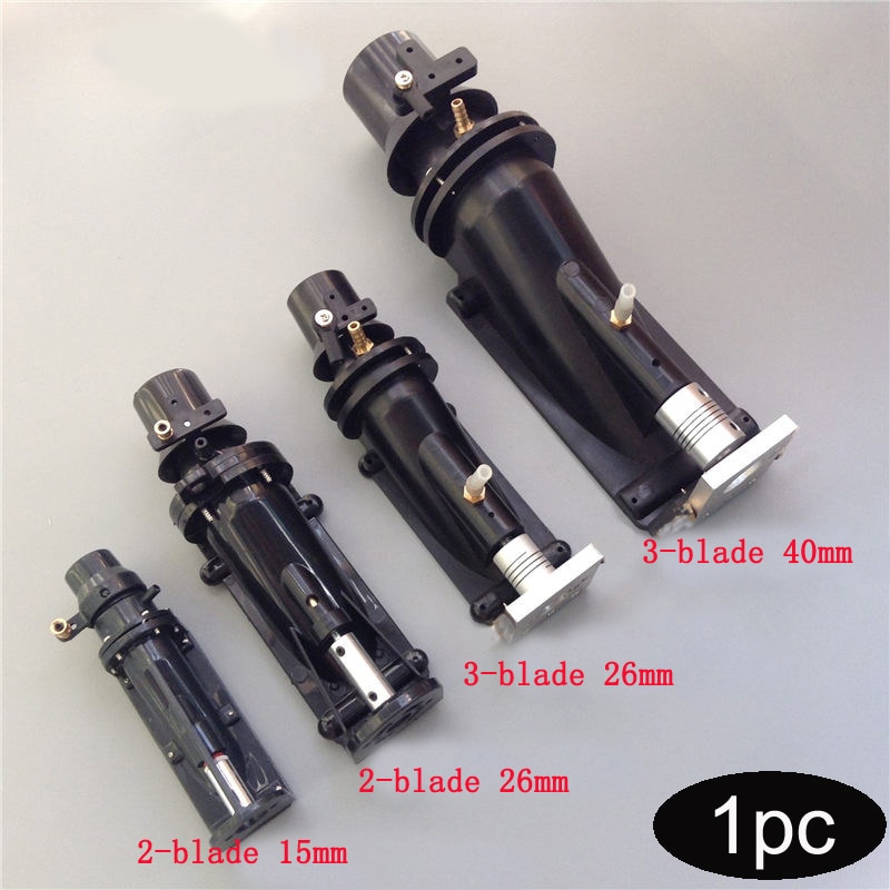 1PC 15mm 26mm 40mm Caliber Jet Pump Water Thruster 2/3 Blades Spray Propeller Pumps with Coupling for RC Boat Model