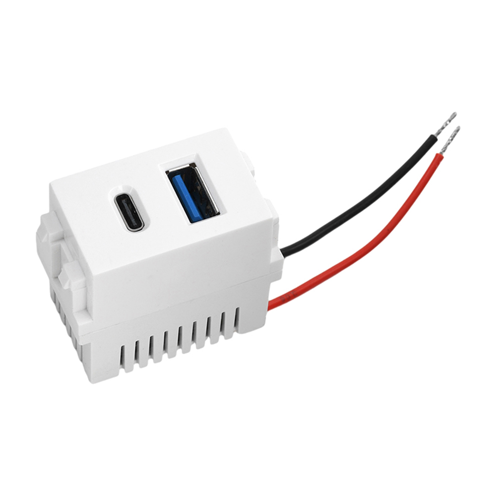 USB + Typ C Energie Modul 220 V praktisch Ladung Tafel Buchse 5 V Transformator 2,1 A Ladung Steckdose schalt Adapter