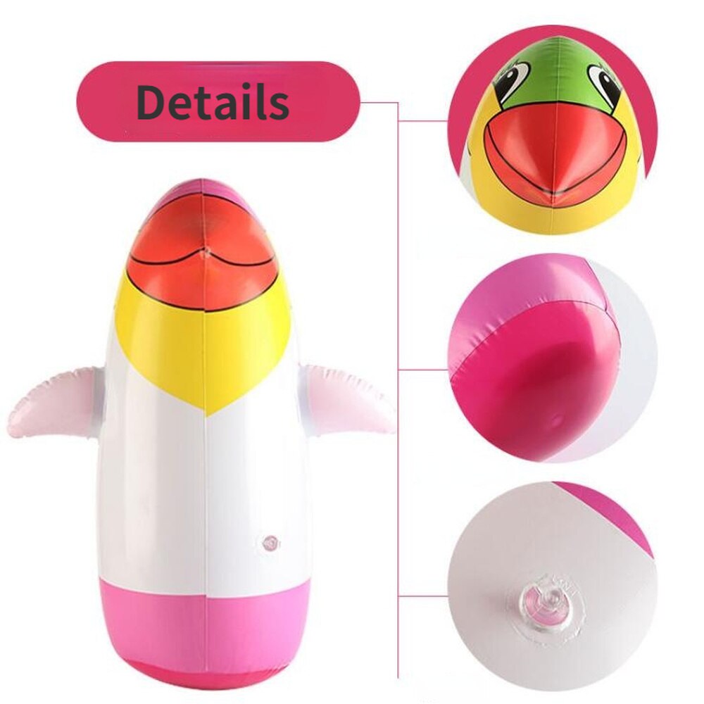 34Cm Opblaasbare Pinguïn Tumbler Speelgoed Bad Speelgoed Zwembad Speelgoed Kinderen Water Spelen Speelgoed Voor Kinderen Tuin Party Decor levert