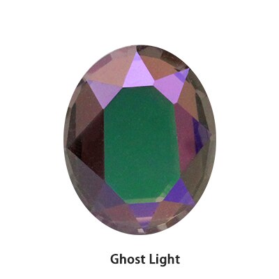 8x10mm Oval Nail Art Decorations Crystals Strass Flat Back Stones Rhinestones Applique Color Stone for Craft Dress Gymnastic Clo: Ghost Light