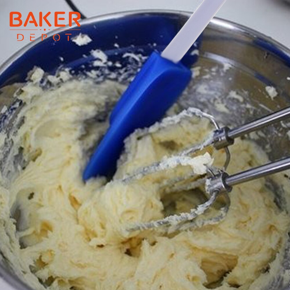 Bäcker Depot silikon kuchen schaber gebäck spachtel lange schaft schaufel kuchen schokolade Creme schaber öl pinsel Pack von 2