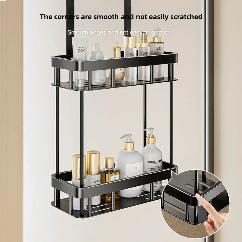 Support de rangement salle de bain sur la porte, caddie de douche, étagère suspendue de salle de bain, étagère de douche Double couche, organisateur de caddie de salle de bain