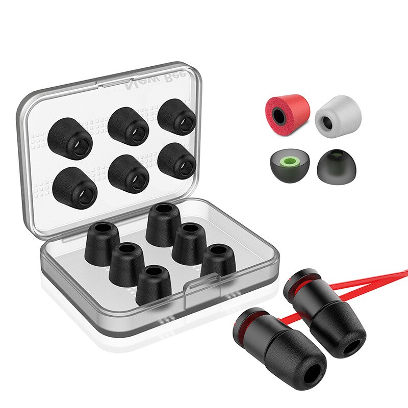 Oordopjes voor bee premium oordopjes die omgevingsgeluid blokkeren, oordopjes van traagschuim, inner 4.9mm voor 5-7mm in-ear hoofdtelefoons