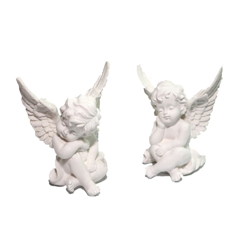 Siliconen mal 3d schattige slapende engeltjes baby kaarsvorm voor diy kaars zeep mallen gips aroma maken gereedschap klei knutselen