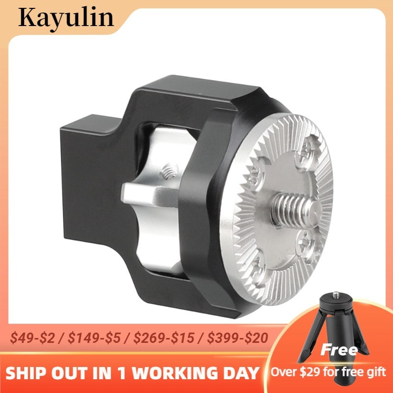 Kayulin Standard ARRI Rosette M6 Extension Mount with M6 thread screw For DSLR Camera Cage Wooden Handgrip