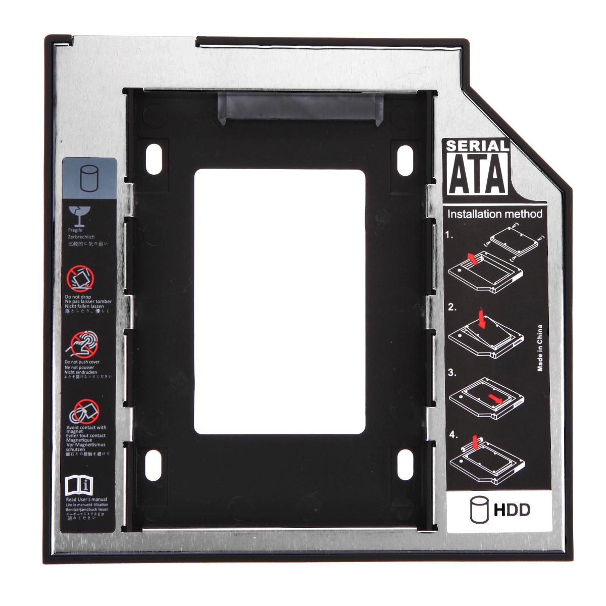 Universele 2.5 2nd 9.5Mm Ssd Hd Sata Harde Schijf Hdd Caddy Adapter Bay F