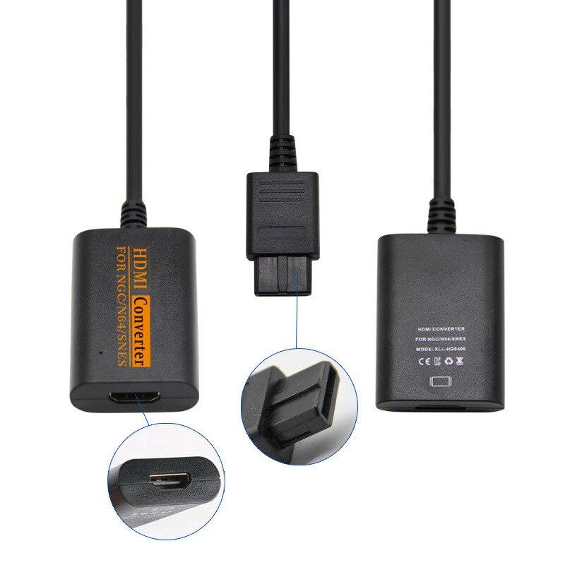 720P Hdmi Switch Converter Voor N64 Snes Ngc Sfc Naar Hdtv Video Scart Kabel Handig Splitter Game Console Conversie