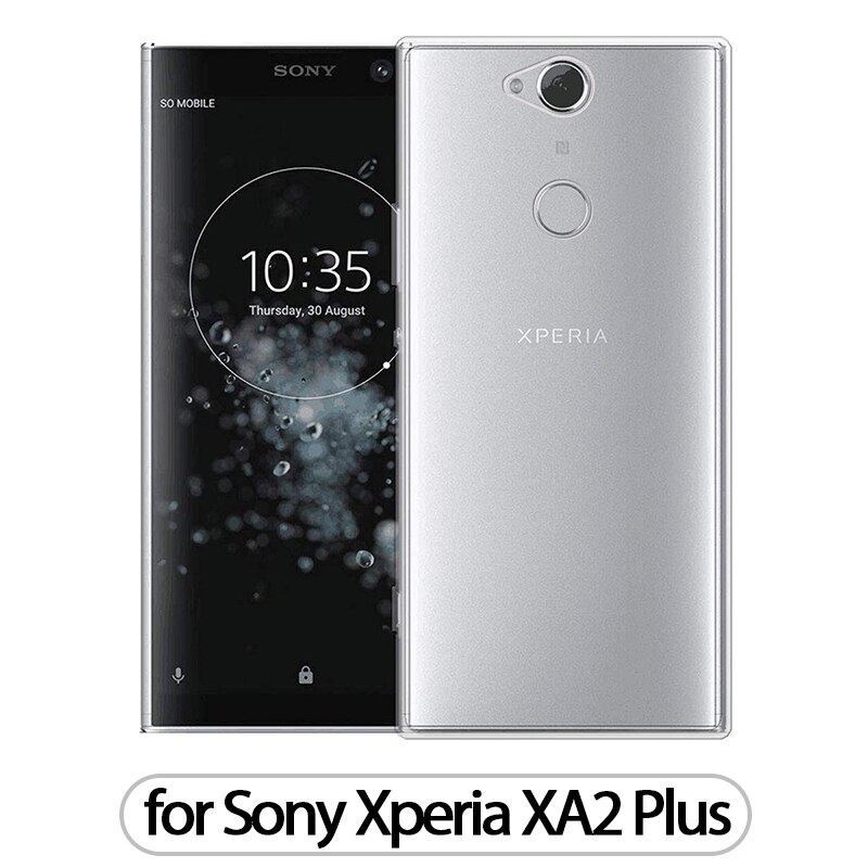 Case Voor Sony Xperia XA2 XA2 Plus Tpu Silicon Clear Gemonteerd Bumper Soft Case Voor Sony Xperia Xa 2 Ultra transparant Back Cover: for Sony XA2 Plus