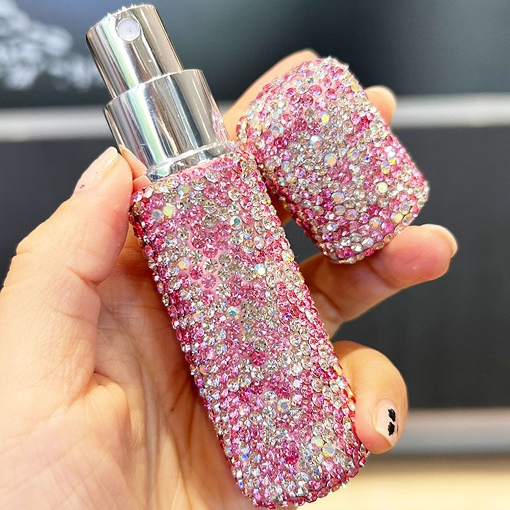 10Ml Verstuiver Reizen Sub-Bottelen Draagbare Mini Diamant Glas Navulbare Parfum Flesspuitpomp Lege Cosmetische Container