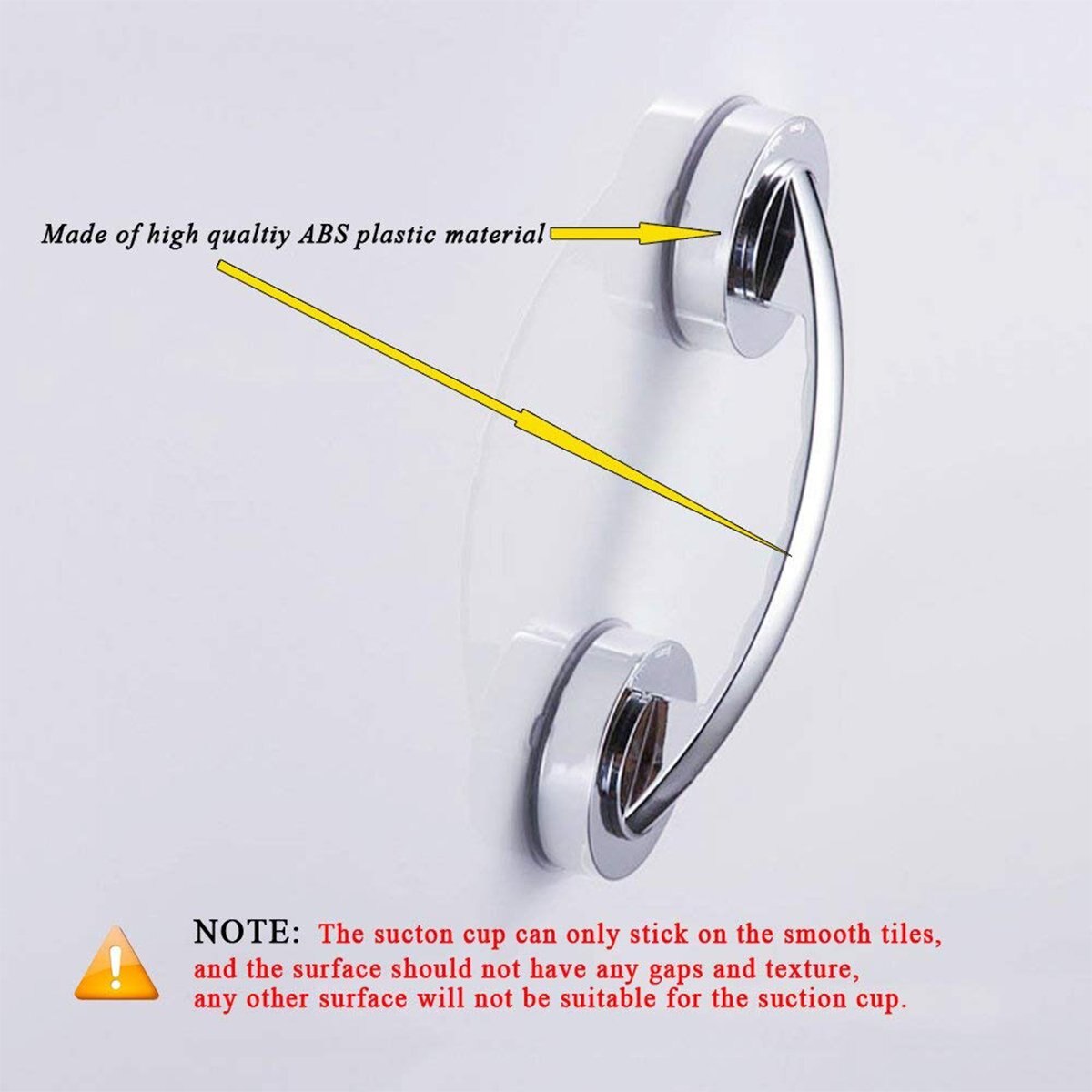 Zuignap Deurklink Super Power Helpende Puller Grab Bar Krachtige Veiligheid Ondersteuning Leuning Grip Armsteun Voor Keuken Bad