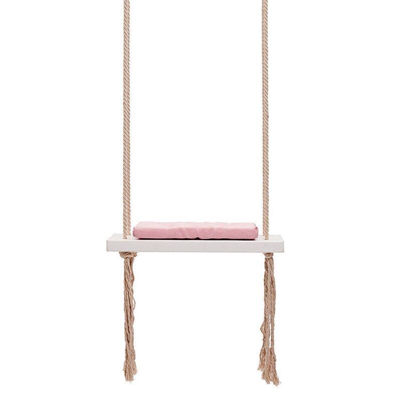 JOYLIVE INS-Columpio de estilo nórdico para interiores, silla mecedora colgante de techo para decoración de habitación de niños,