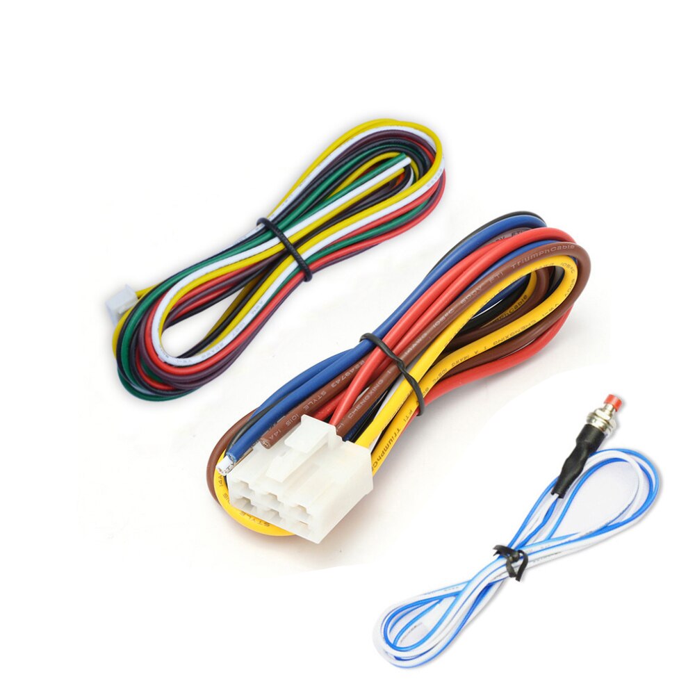 Okeytech universeel 12v-inch autoalarm met één knop start, motor, drukknop, keyless entry-systeem met afstandsbediening, start/stop