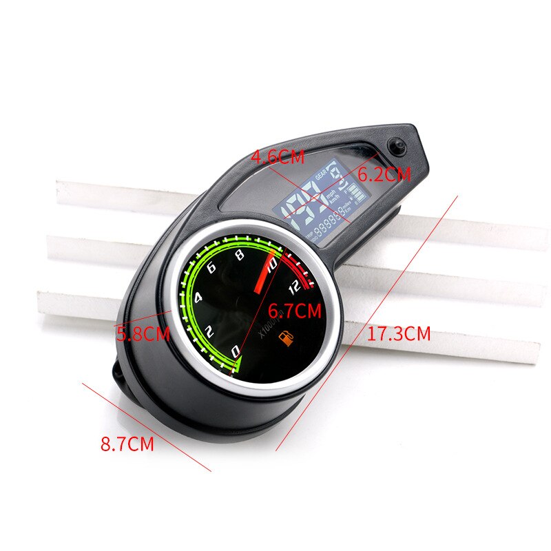 RPS Hawk Digital Speedometer Speed Slope Meter Inclinometer Compass HUD Latitude Longitude Waterproof LCD Motorcycle Accessory