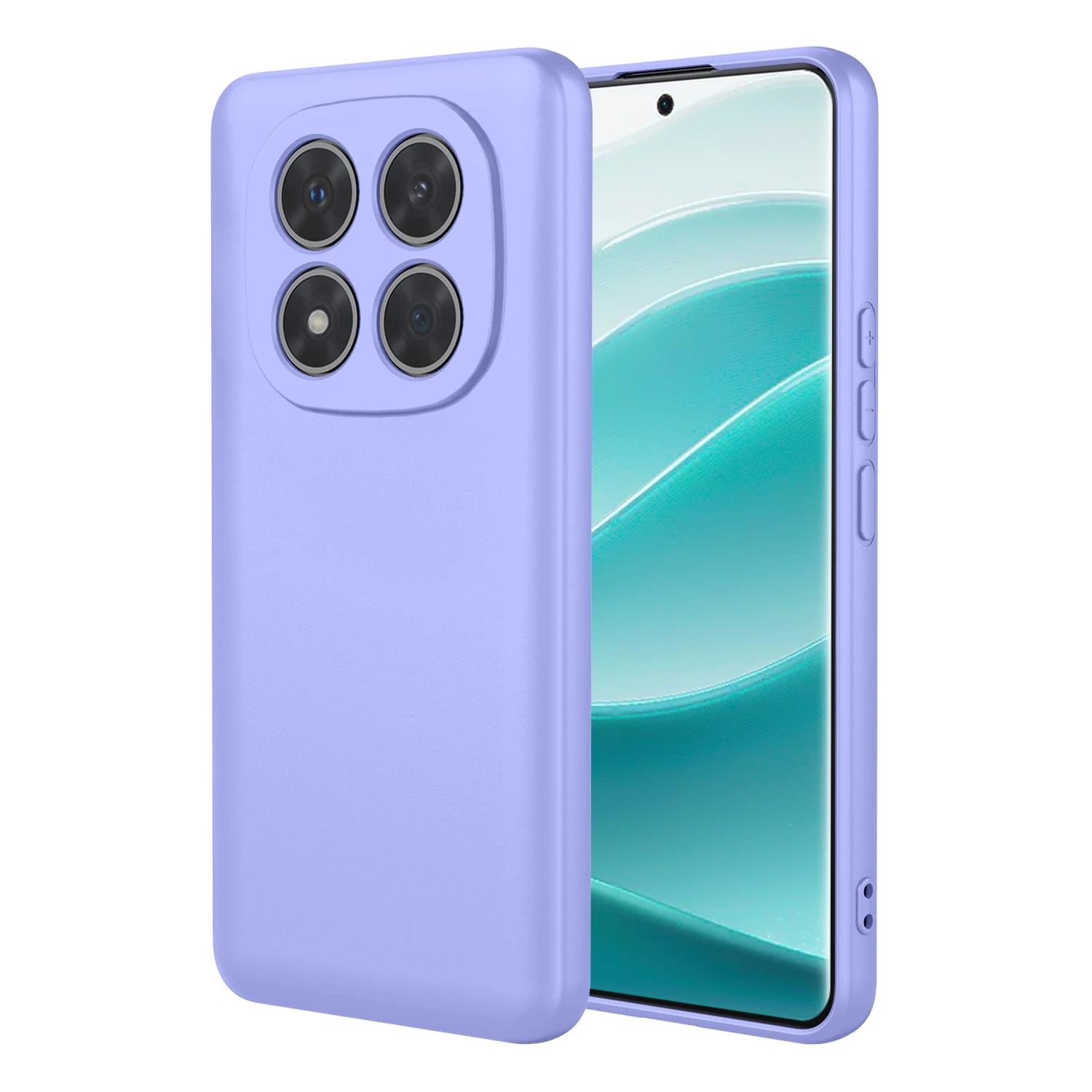 Custodia flessibile in silicone liquido tpu per xiaomi redmi note 14 pro 5g pro+ plus proplus custodia protettiva bumper fundas coque capa: Viola / Per iphone 16 pro
