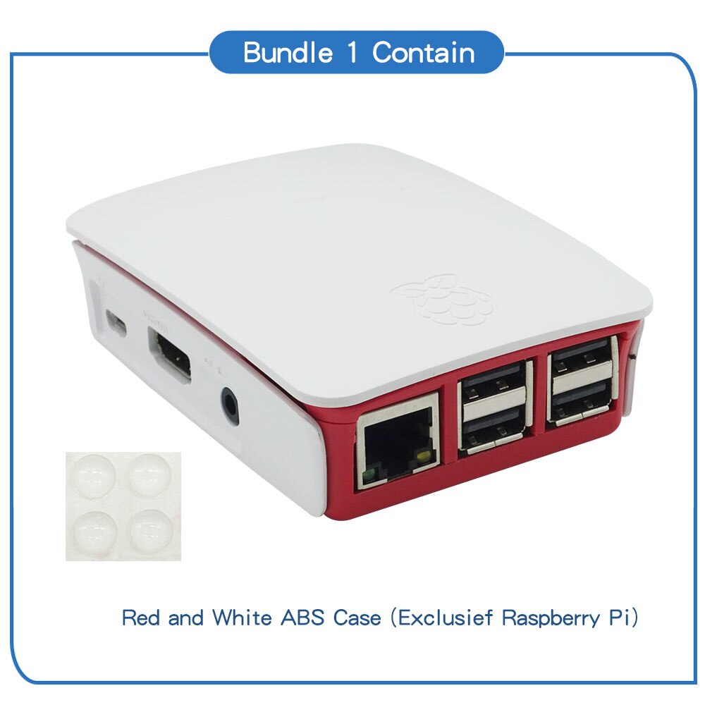 Raspberry Pi 3 Model B case 4 colors for Raspberry Pi 3 Model B+ , Pi 3 Model B: Red and white case